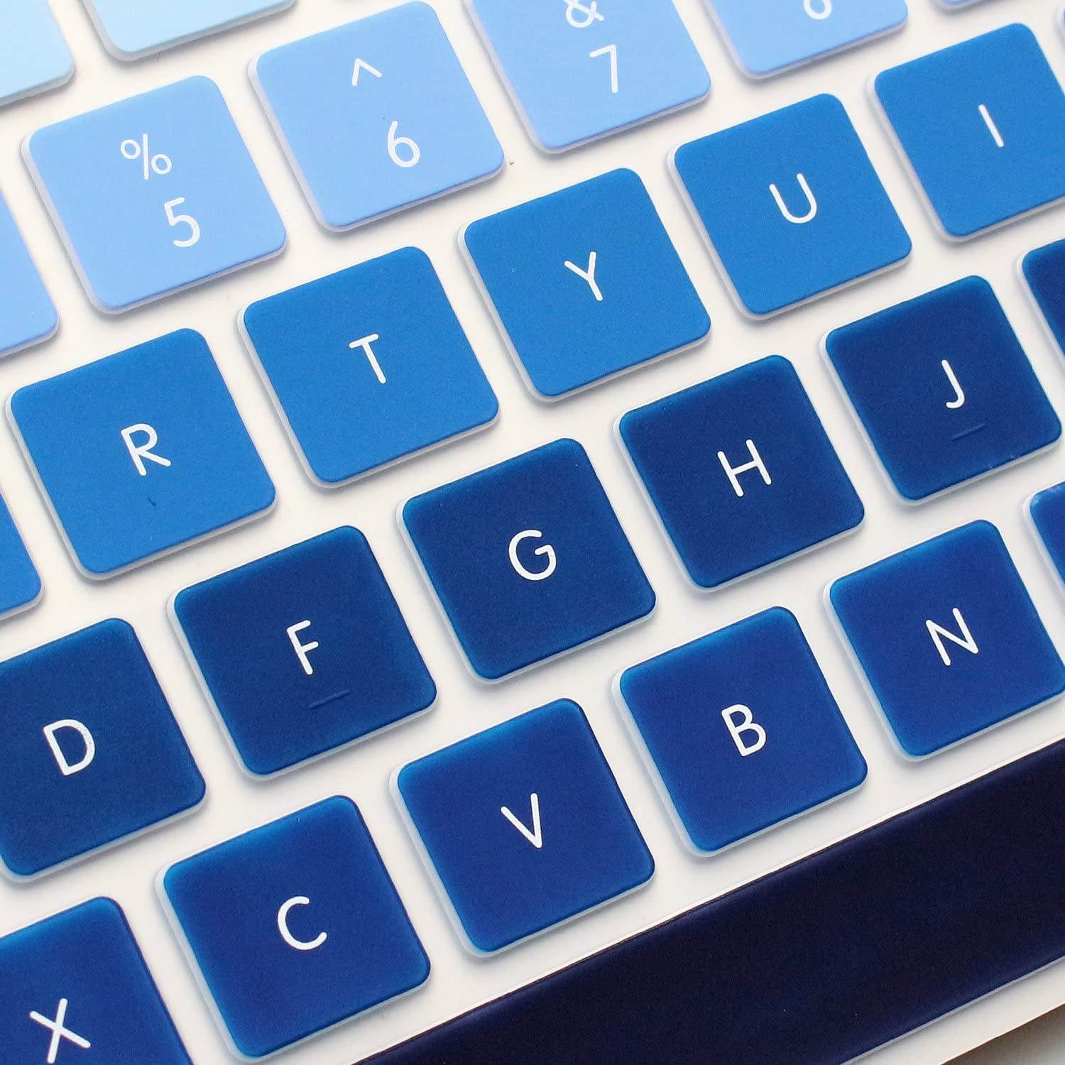 ProElife Ultra Thin Silicone Full Size Keyboard Cover Skin for 2017 2018 Apple iMac Magic Keyboard with Numeric Keypad MQ052LL/A A1843 (Item Folded in Packaging), Semi-Transparent Clear