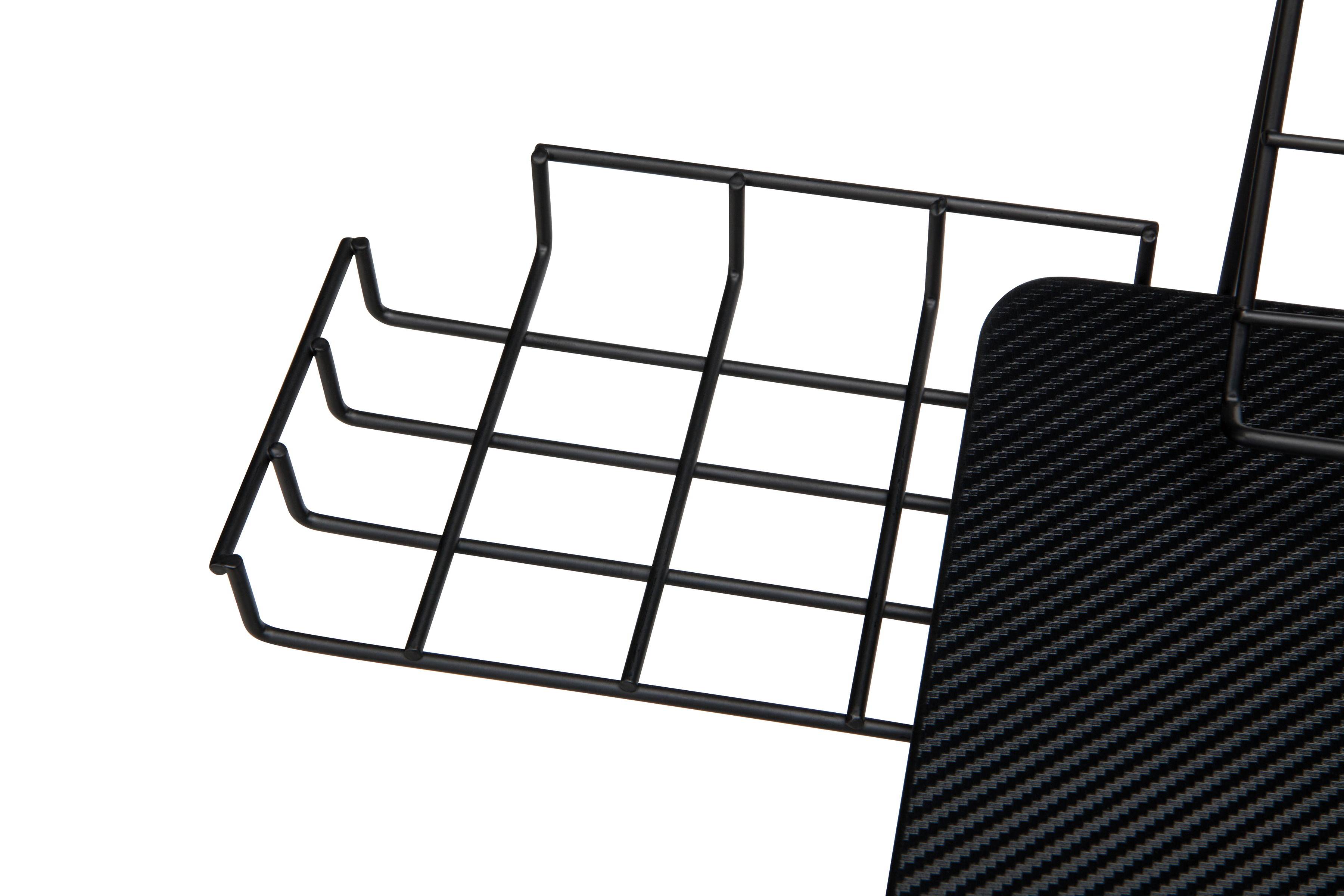 Essentials Collection 55" Gaming Computer Desk, 35" Monitor Shelf, Z-Base, in White/Black (ESS-1101-WHT-BLK)