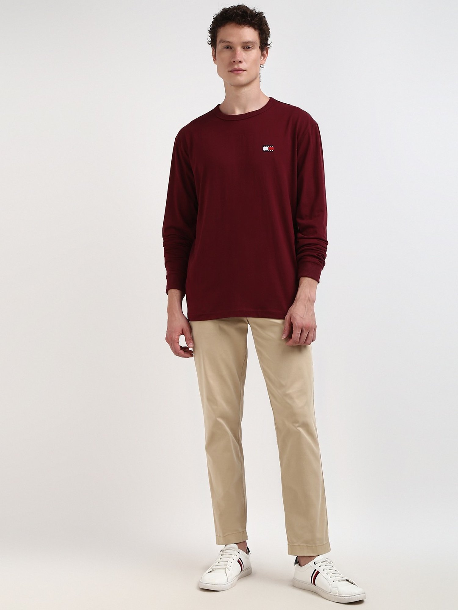 Tommy Hilfiger Maroon Regular Fit T-Shirt