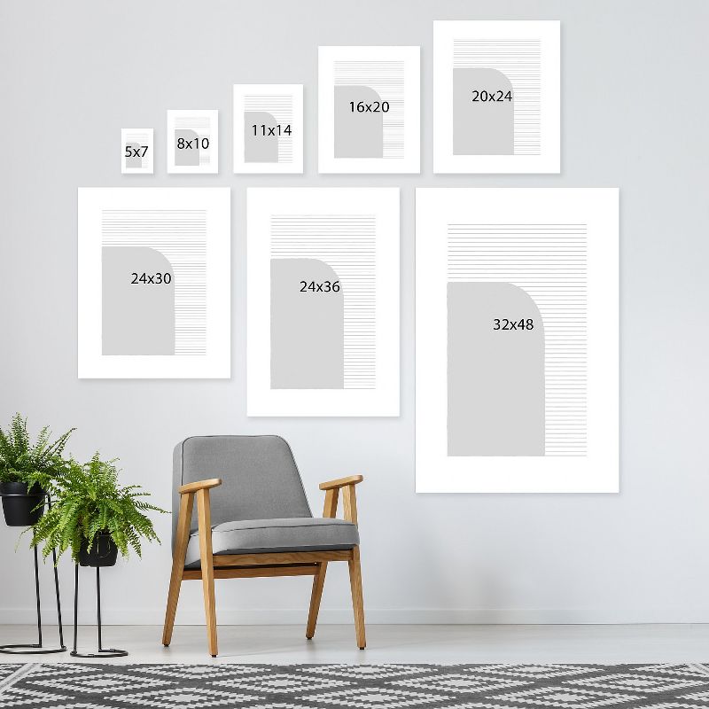 Americanflat Dots And Lines 2 by Roseanne Kenny Wall Art Canvas - 11" x 14"