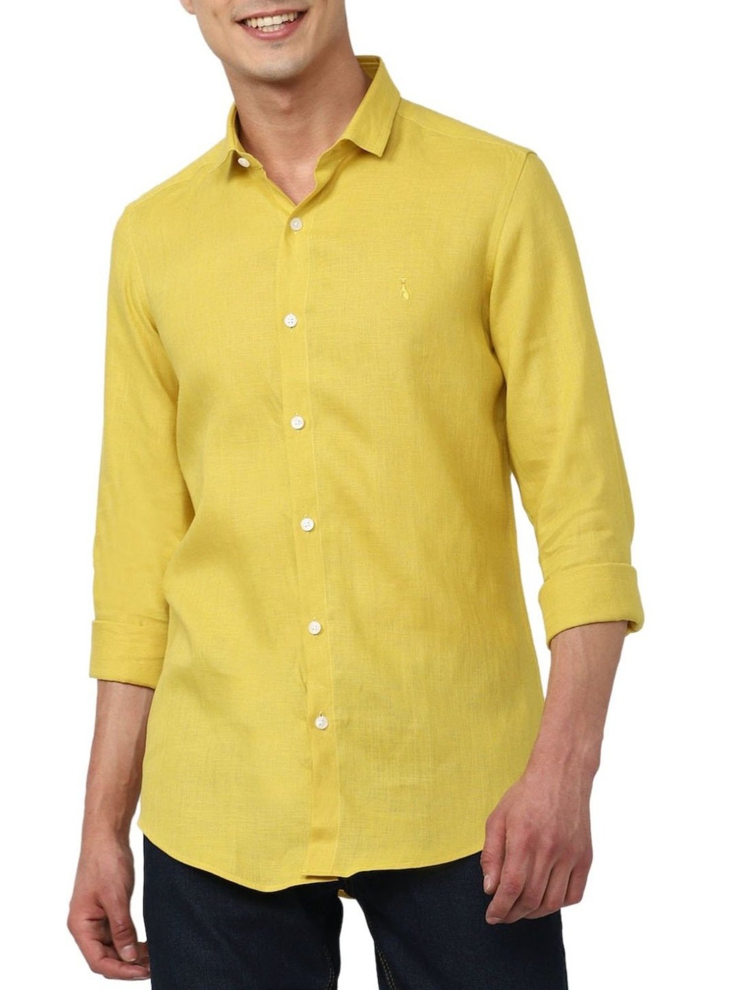 Simon Carter London Yellow Slim Fit Shirt