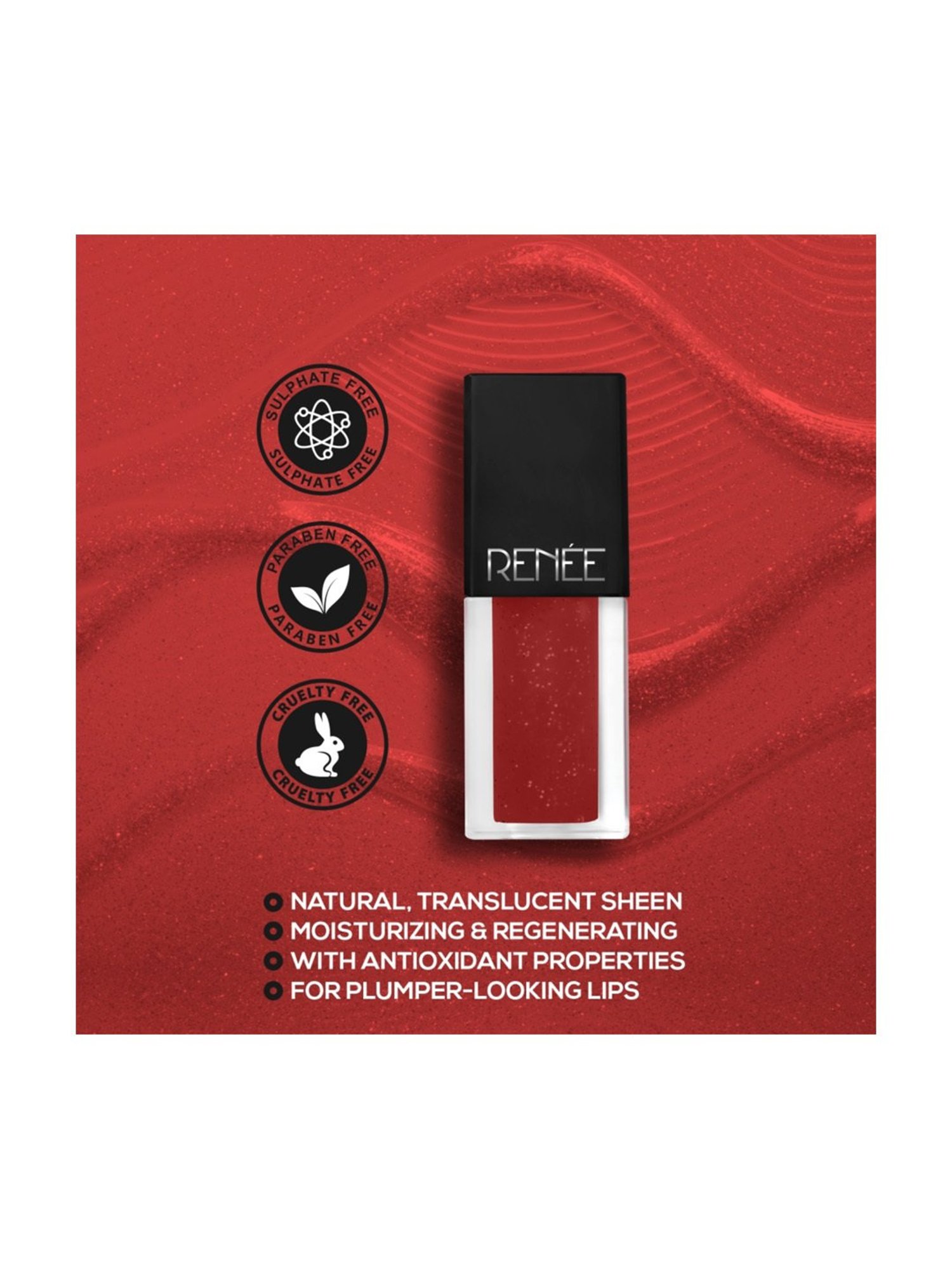 Renee See Me Shine Lip Gloss It's Bloody Red - 2.5 ml