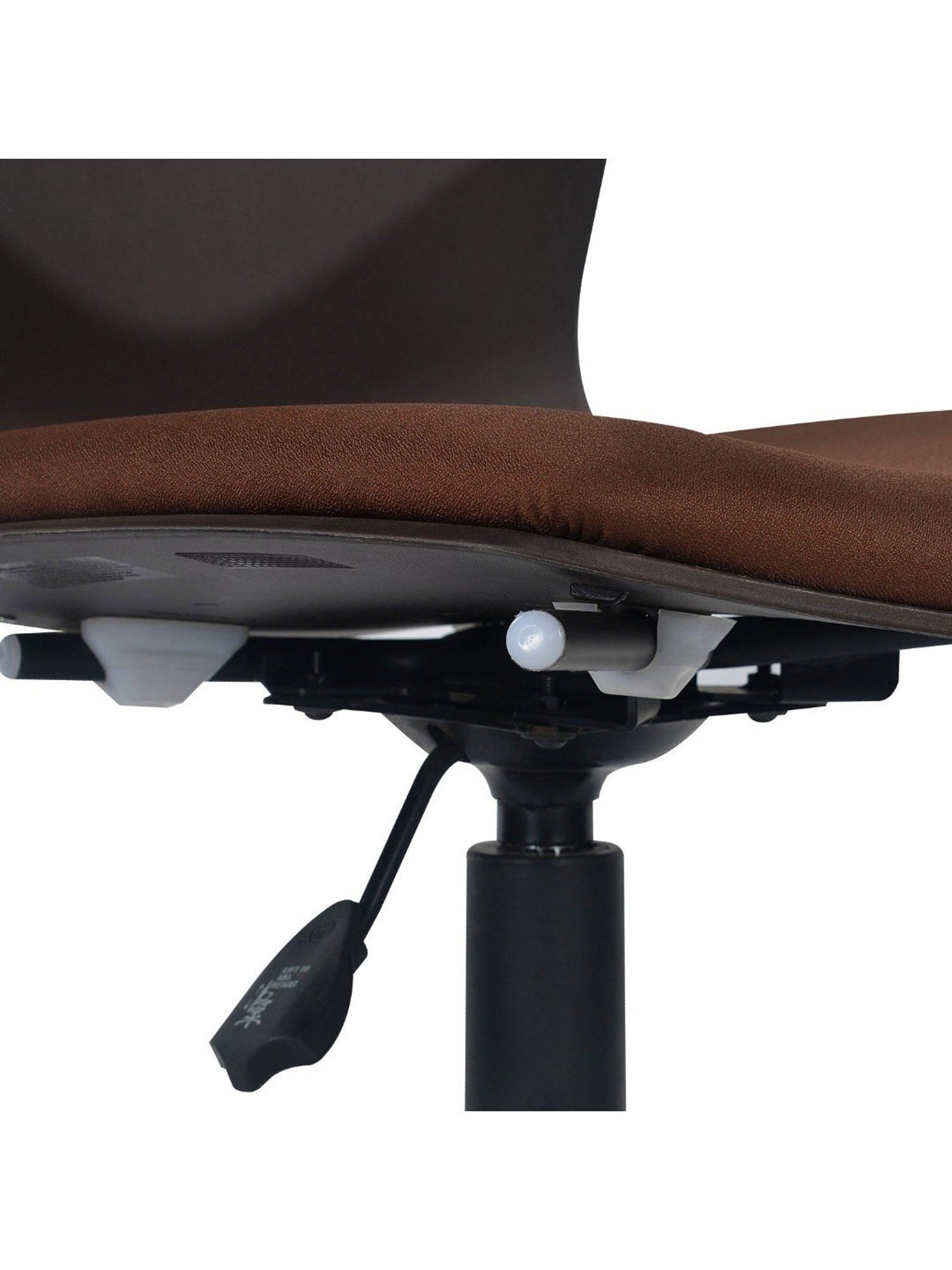 Nilkamal Zing Brown Fabric Office Chair with Height Adjustable & Swivel without Arm