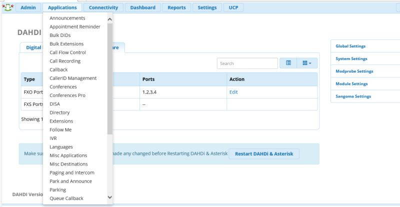 VoIP PBX with 4 FXO Ports Based on Sangoma FreePBX,SIP Phone System IP Telephone Solution,VoIP Call Center,,IP PBX with 4 Port Asterisk Card