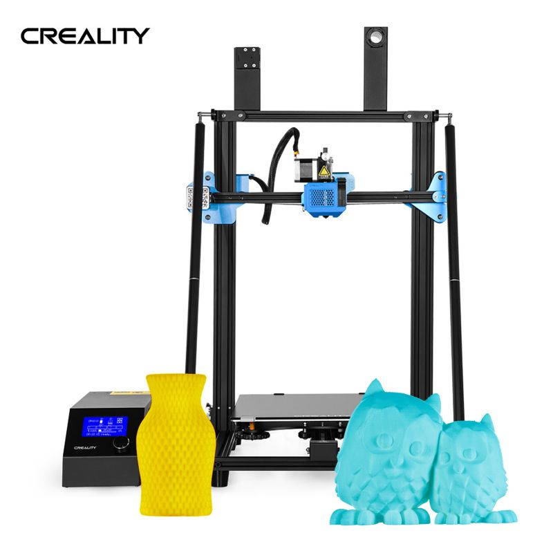 Original Creality 3D CR-10 V3 Upgrade High Precision 3D Printer DIY Kit TMC2208 Driver Large Printing Size 300*300*400mm with 8G SD Card PLA Sample Filament Support Resume Printing Filament Detection