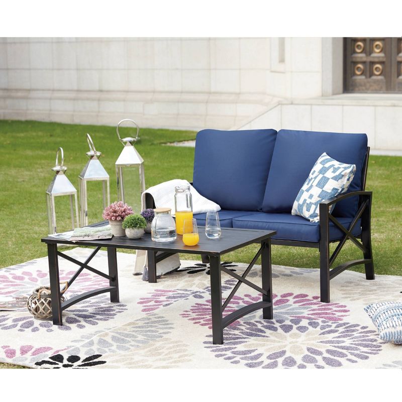 3pc Loveseat Patio Seating Set - Patio Festival
