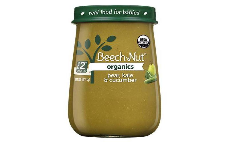 Beech-Nut Organics Pear Kale & Cucumber Baby Food Jar - 4oz
