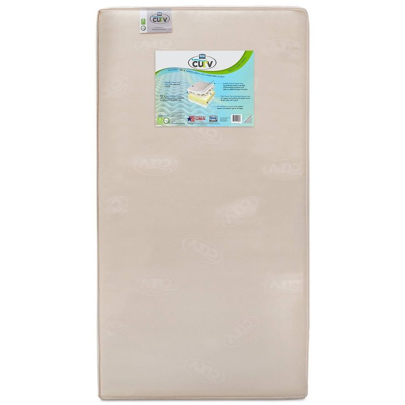 Simmons Kids' CURV Memory Foam Comfort Crib & Toddler Mattress