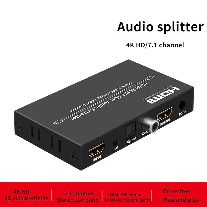 JTD01044K Most Advanced 4 Ports HDMI 1X4 Powered Splitter Support Ultra HD 4K 3840 A 2160 Resolution and 3D