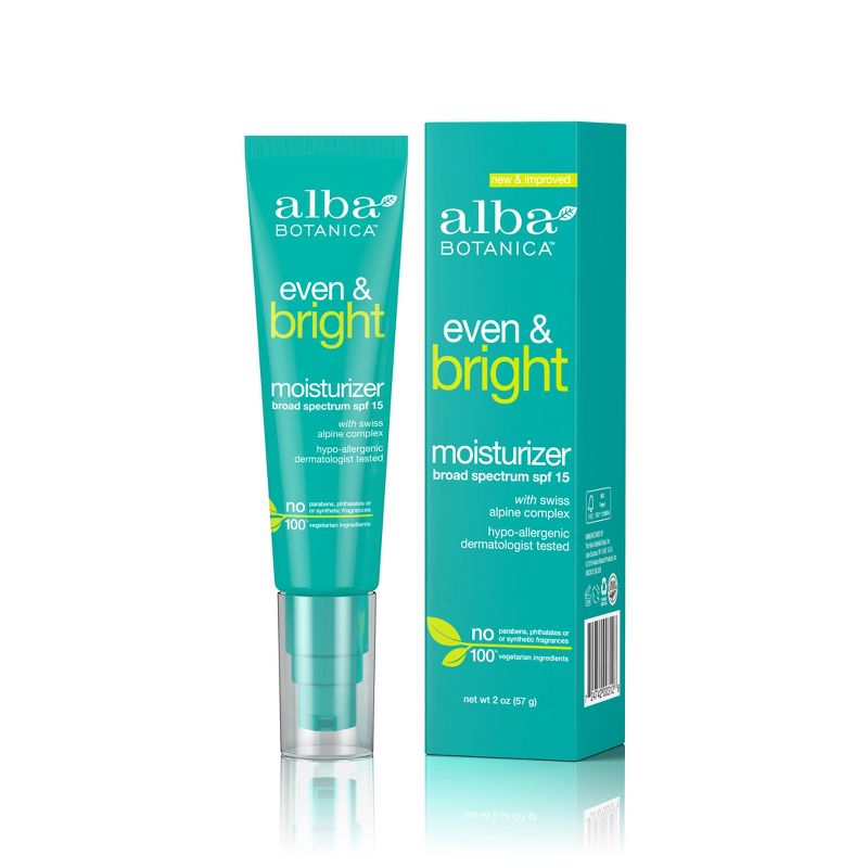 Alba Botanica Even & Bright Moisturizer - SPF 15 - 2oz
