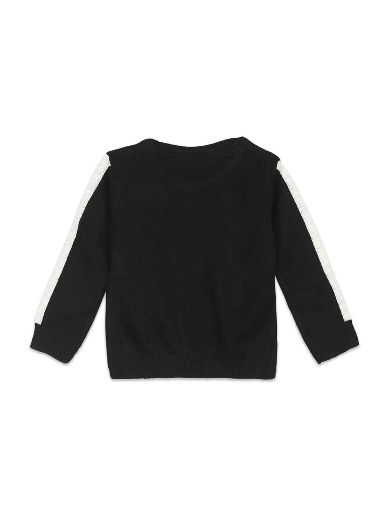 KIDS ONLY Maroon Textured Pattern Full Sleeves Sweater