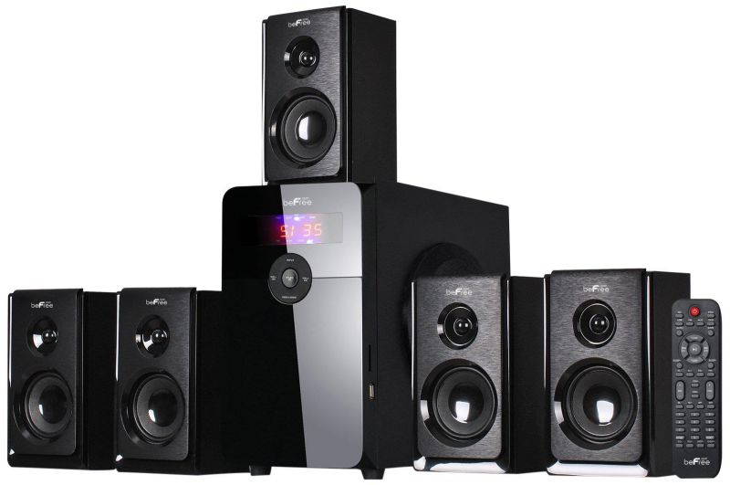 beFree Sound BFS-450 5.1 Channel Surround Bluetooth Speaker System - Black