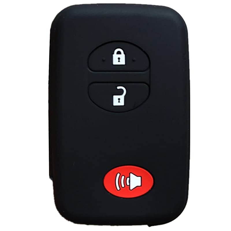 Silicone Key Fob Cover Case Protector Smart Remote Control Keyless Entry Case Holder Cover Fit for Toyota Highlander Prius Prius C Prius V RAV4 HYQ14AAB HYQ12ACX