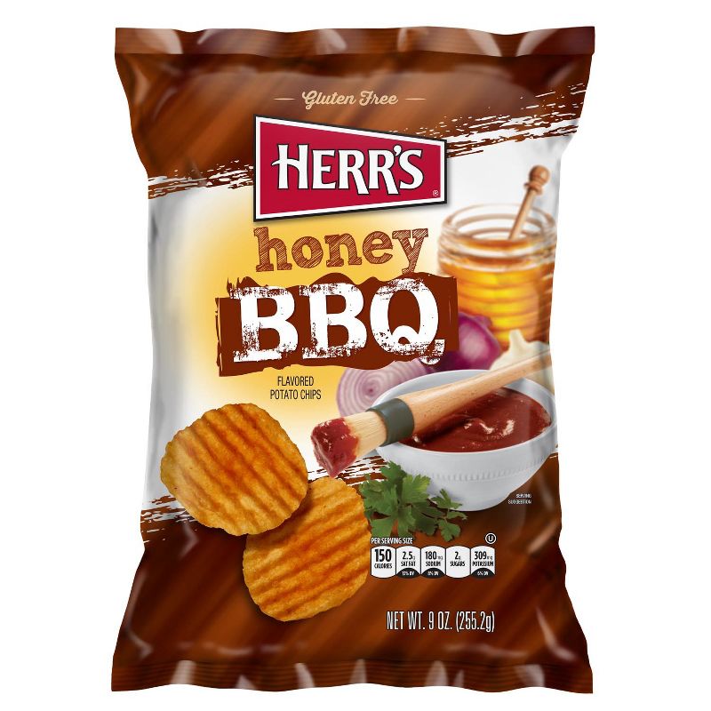 HERR's Honey BBQ Gluten Free Potato Chips - 9oz