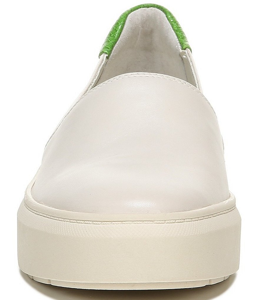 Franco Sarto Lodi2 Leather Snake Print Accent Slip-On Platform Sneakers