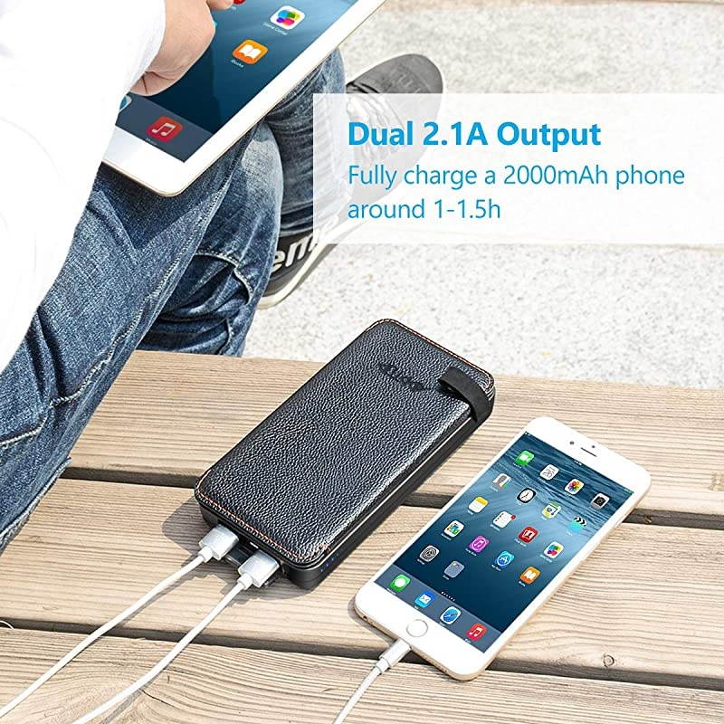 Solar Charger 25000mAh  Rainproof Power Bank with 4 Solar Panels Portable Battery Pack for iPhone, Samsung, Tablets and Smartphone