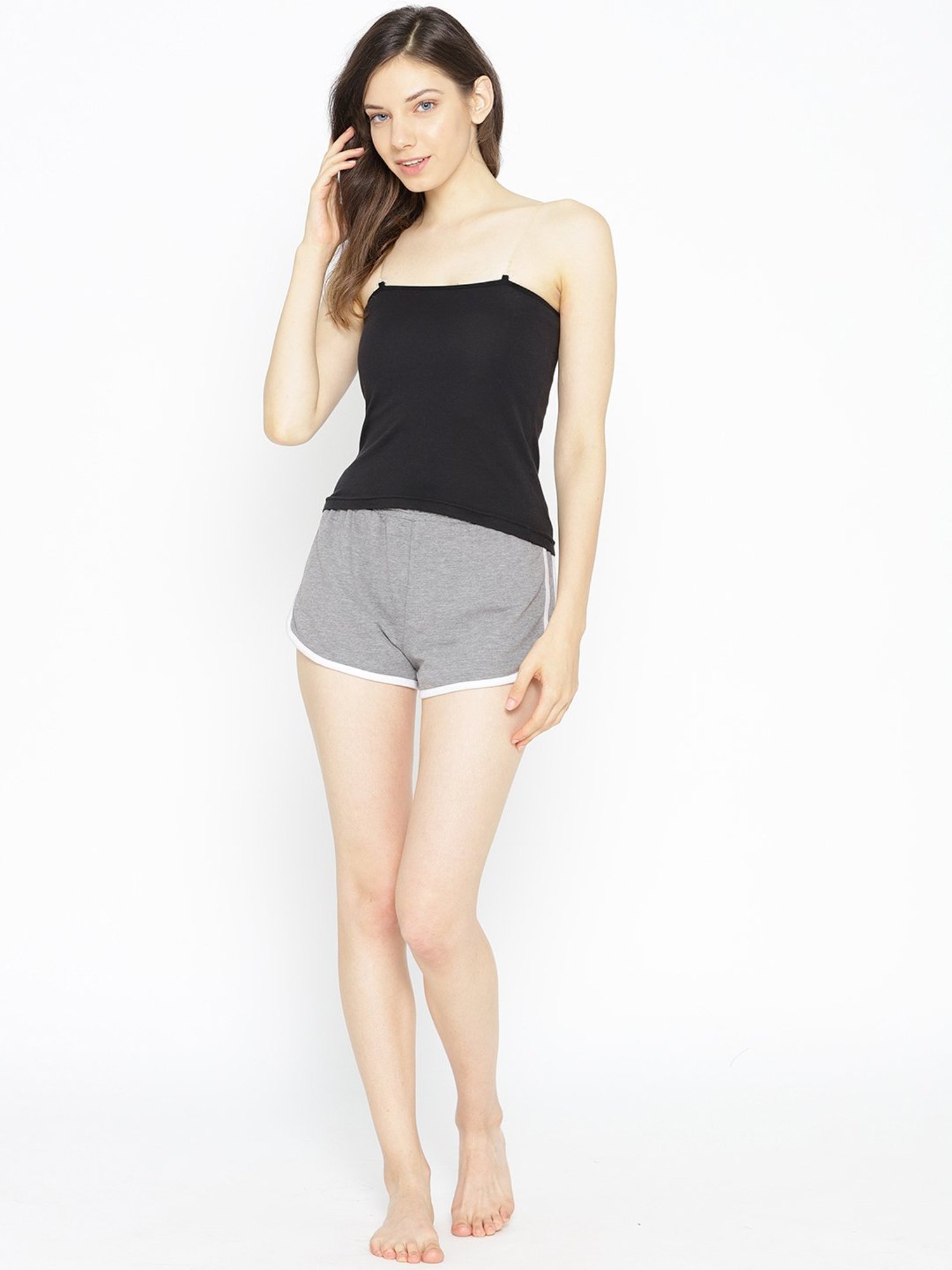 Lady Lyka Multicolor Cotton Camisole (Pack Of 2)