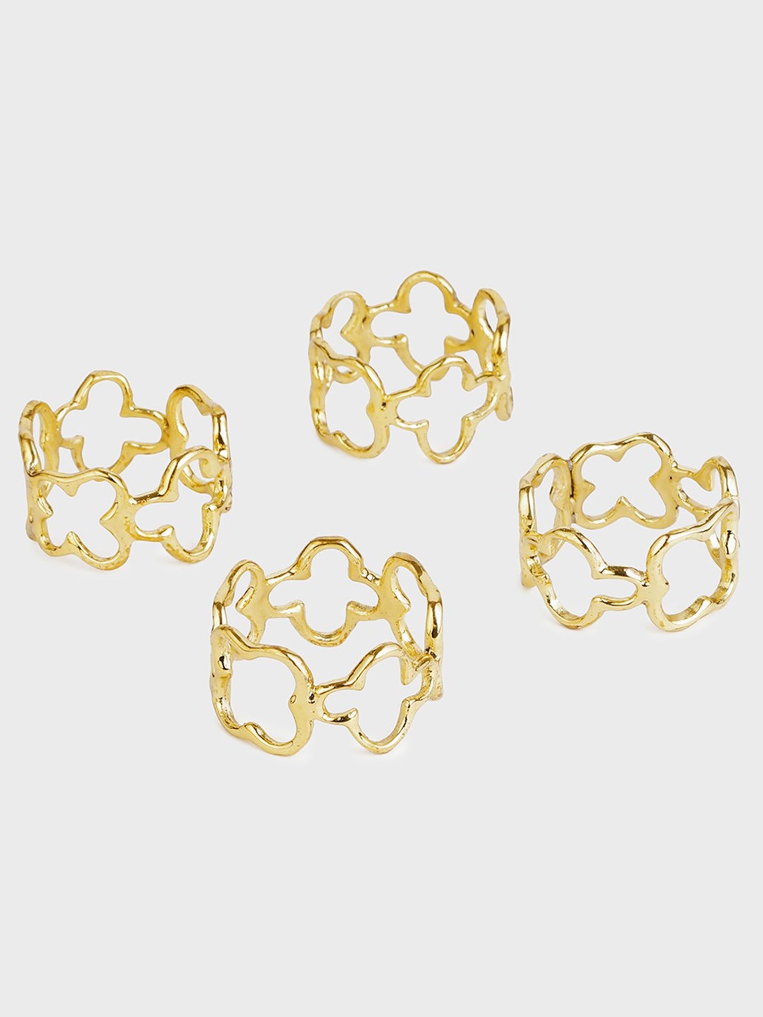 ExclusiveLane The Dancing Peacock Brown Sheesham Wood Napkin Holder - Set of 1