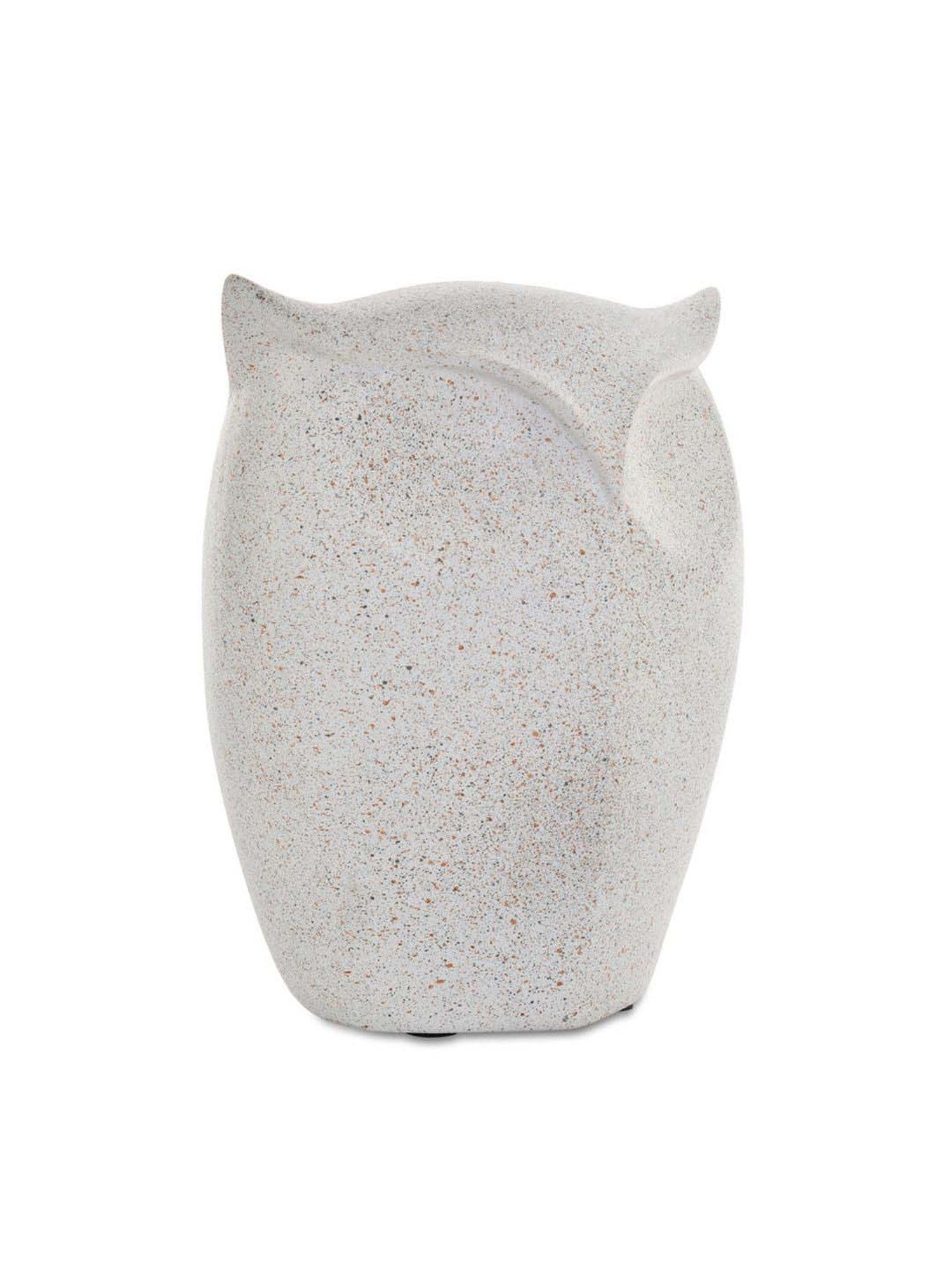 @home White Resin Owl Face Showpiece
