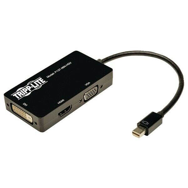 Tripp Lite P137-06N-Hdv Mini Displayport To Vga/Dvi/Hdmi All-In-One Adapter/Conv