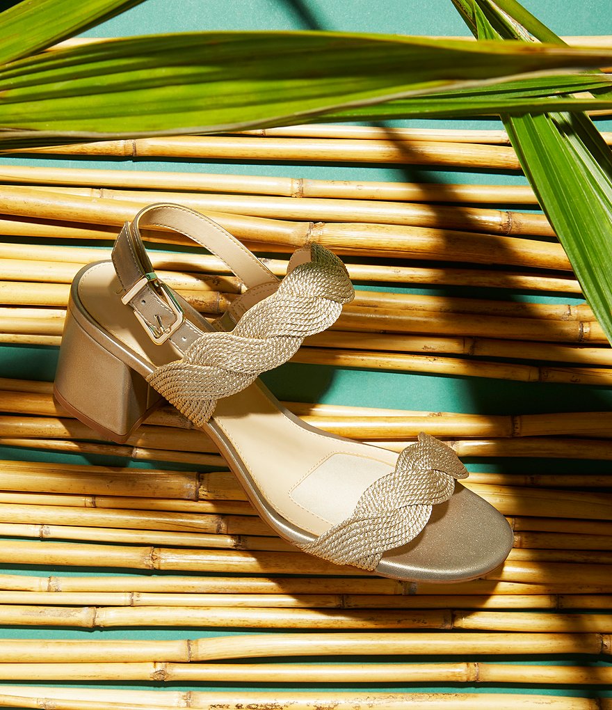 Alex Marie Devah Braided Rope Block Heel Sandals