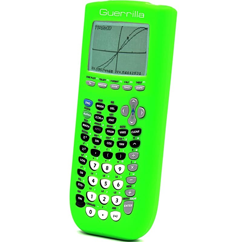 Silicone Case for Texas Instruments TI84 Plus Graphing Calculator Green