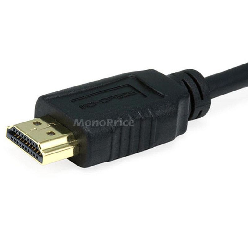Monoprice Standard HDMI Cable - 15 Feet - Black | With HDMI Micro Connector, 1080i @ 60Hz, 4.95Gbps, 34AWG