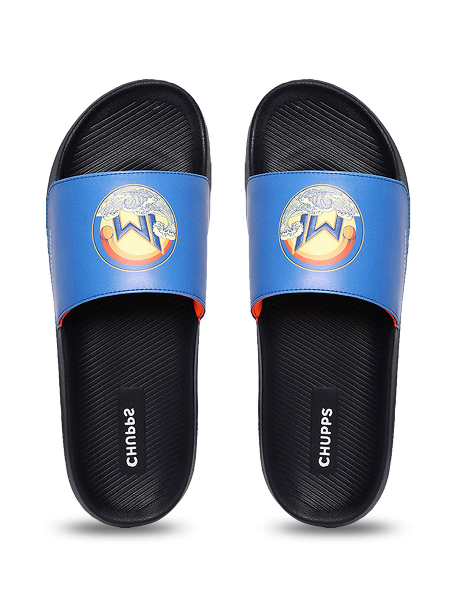 Chupps Men's Mumbai Indians Blue Slides