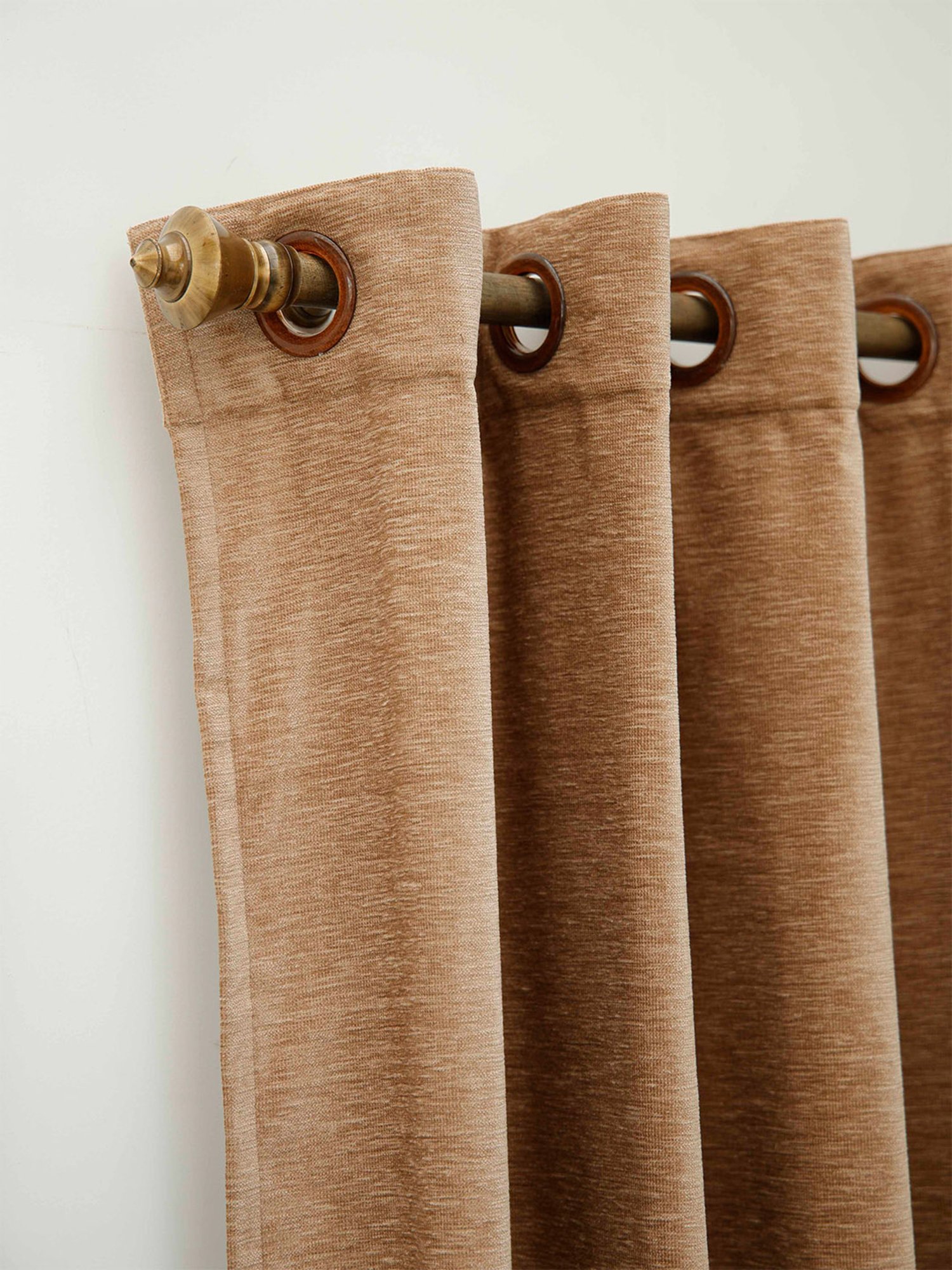 Ariana Beige Polyester 5 ft Window Curtain
