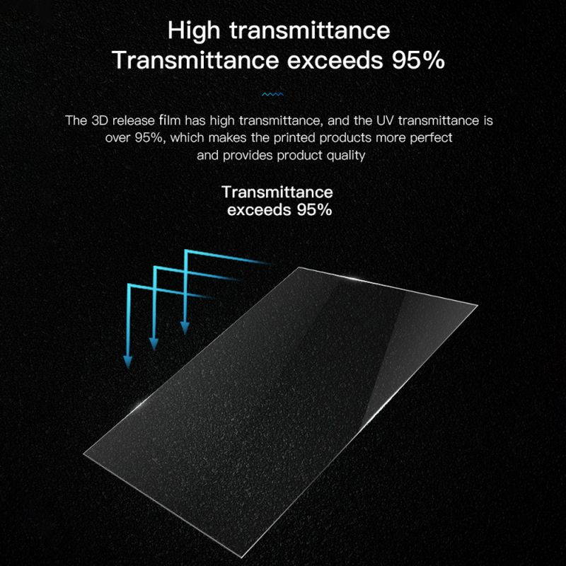 Creality 3D Professional Light-Curing FEP Release Film Sheet 200*140mm High Transmittance Heat Resistant Compatible with LD-001/LD-002/LD-002R Photon SLA DLP Resin 3D Printer