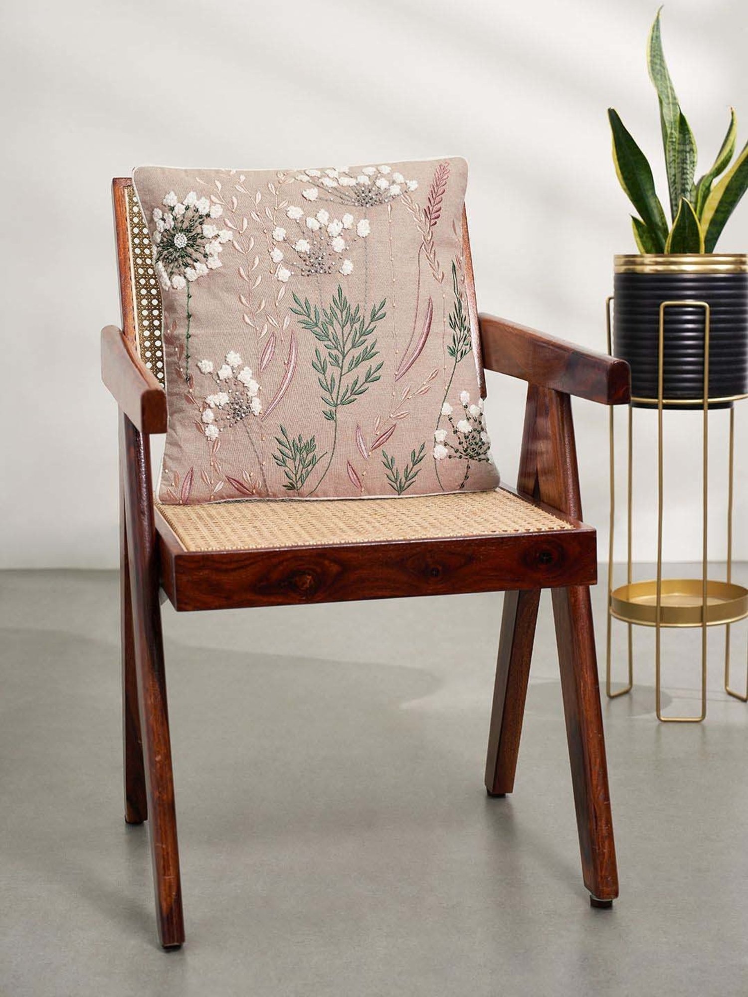 Swayam Multicolor Cotton 40 cm x 40 cm Cushion Covers - Set of 2