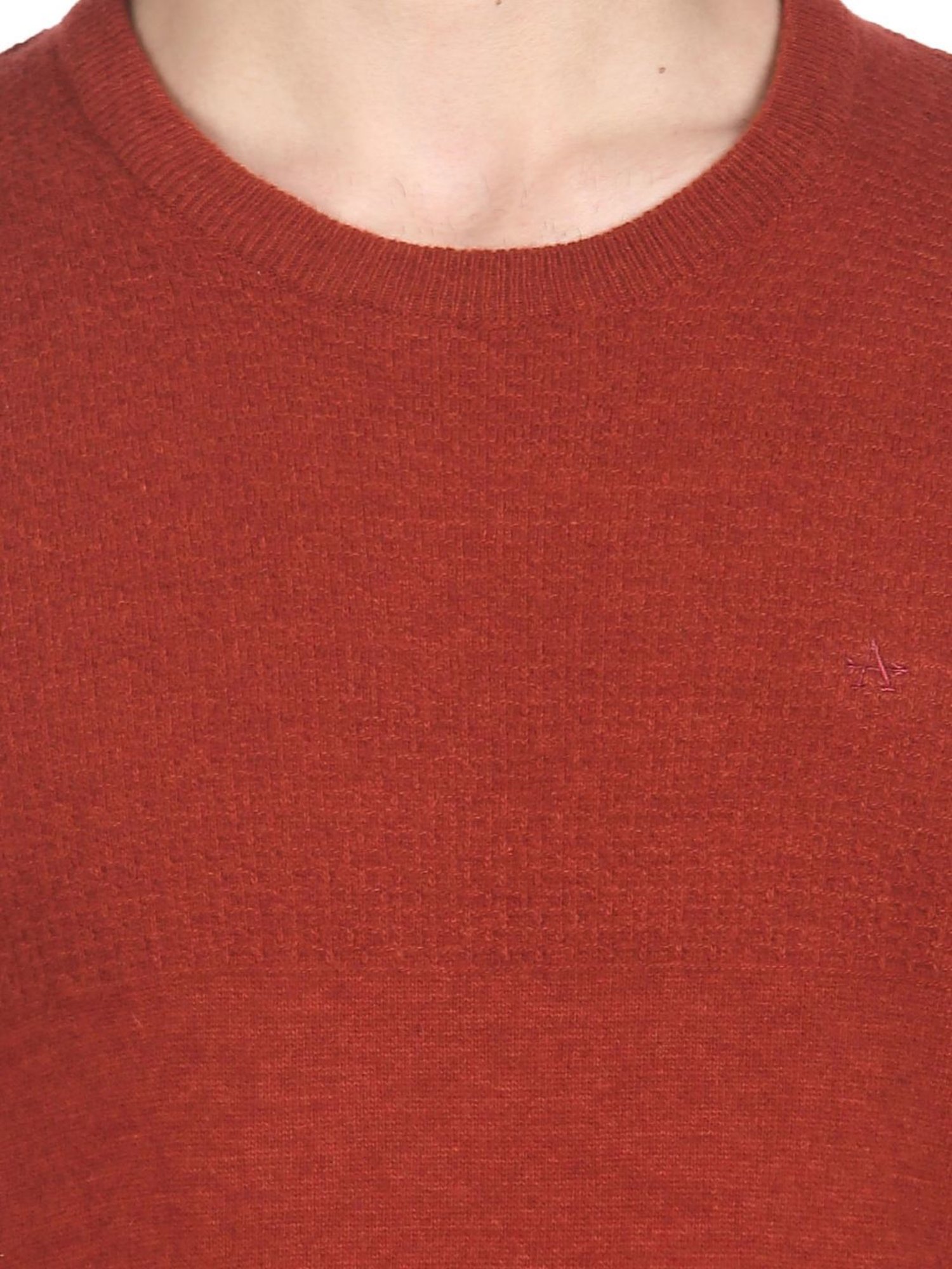 Arrow Sport Rust Regular Fit Sweater