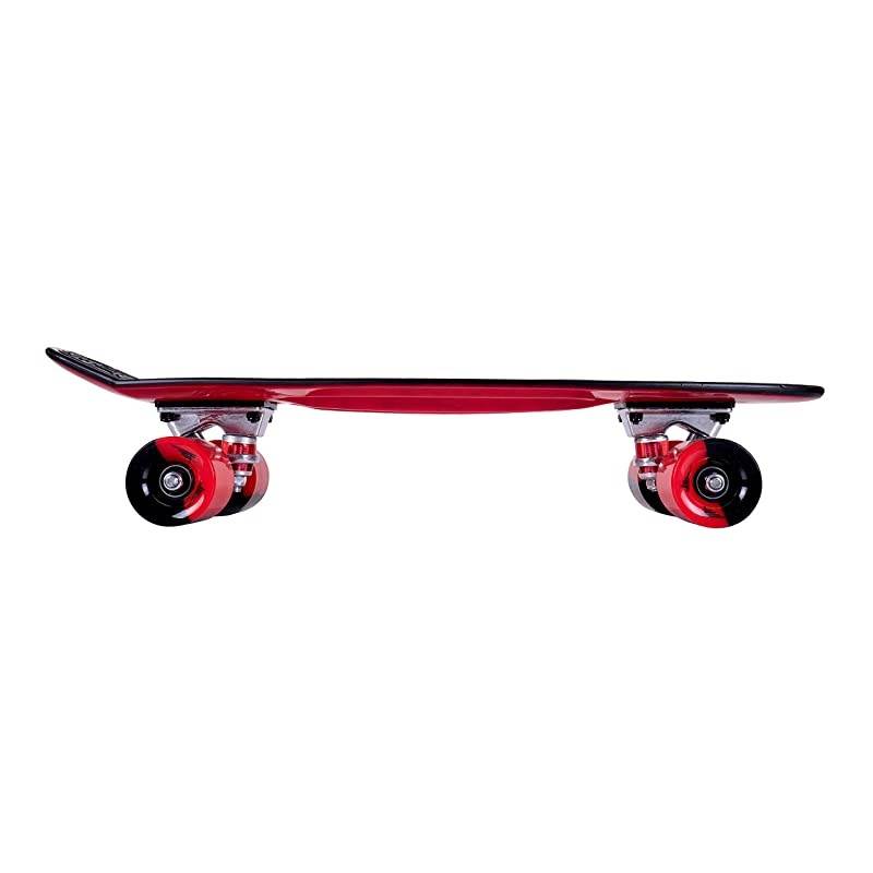 22 Inch Complete Plastic Grip Tape Cruiser Skateboard Custom NonSlip Deck Multiple Colors Red