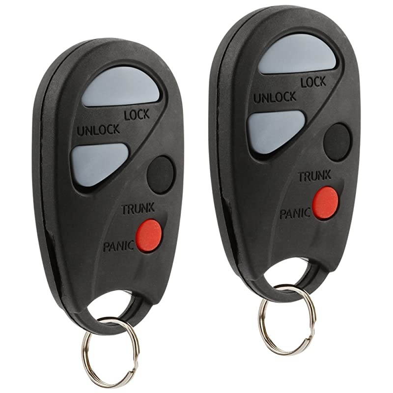 Key Fob Keyless Entry Remote fits 2000 2001 2002 2003 2004 Nissan Sentra (NHVBU427), Set of 2