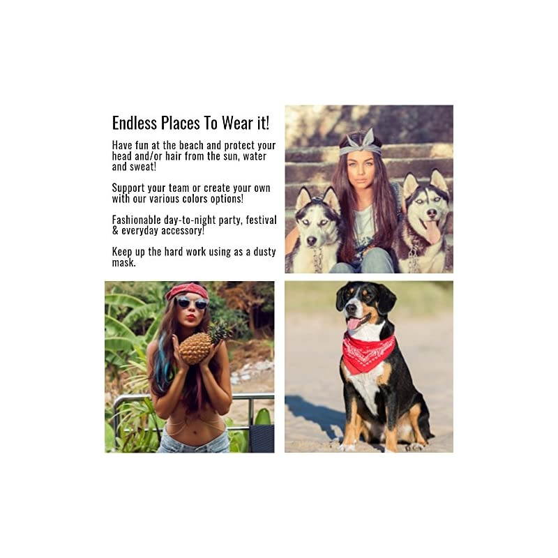 100% Polyester Unisex Bandana