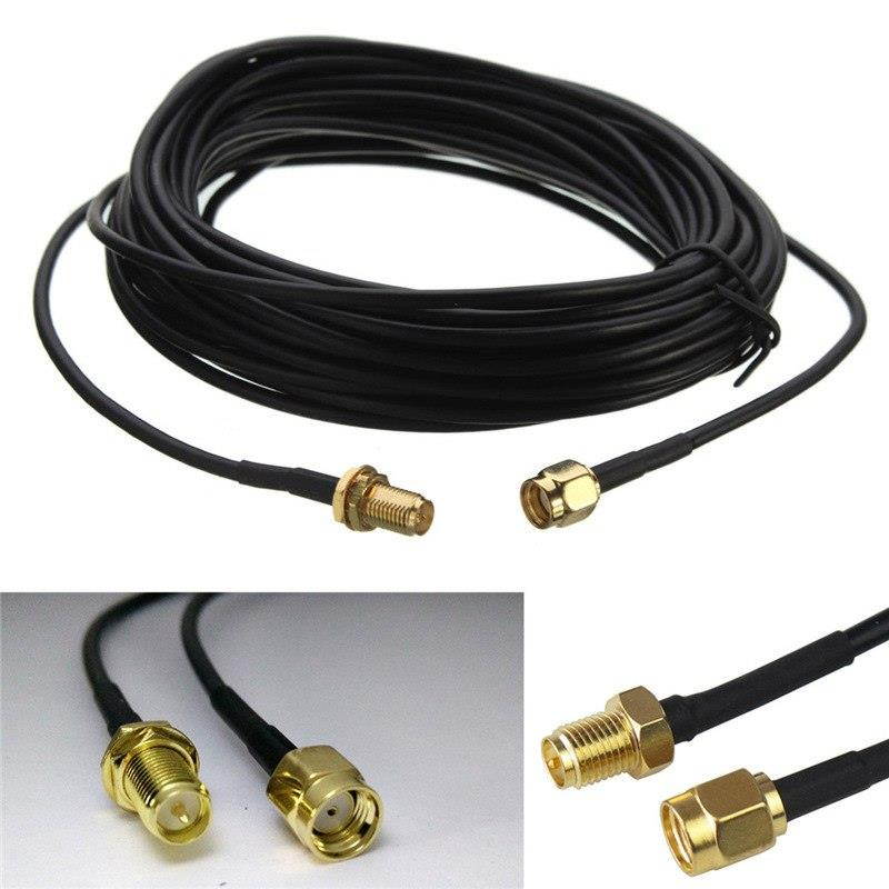 6M WiFi Antenna RP-SMA M-F Extension Cable WiFi Router