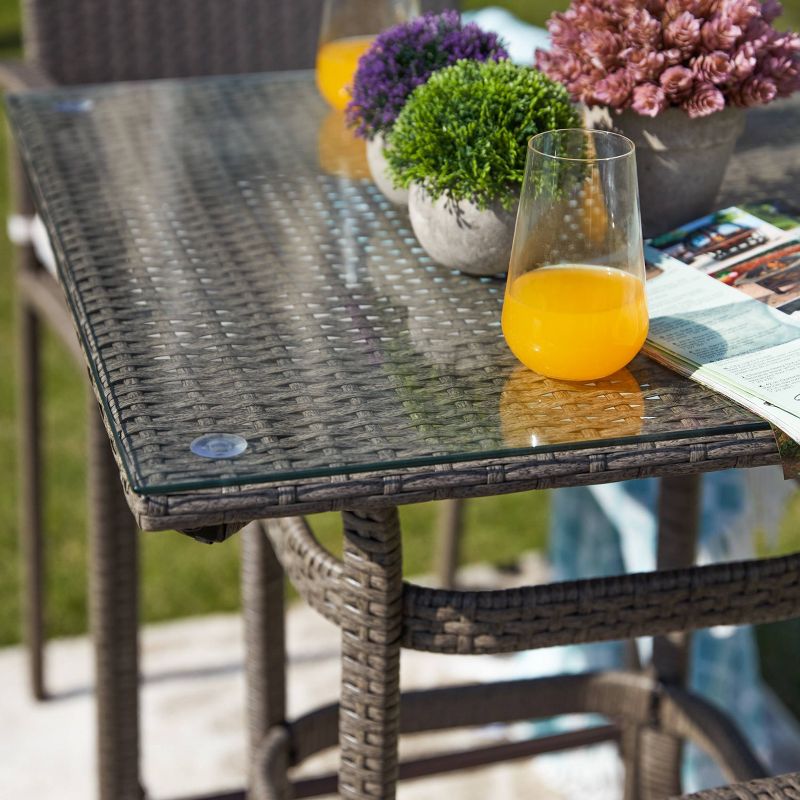 3pc Patio Bar Set Cream - Patio Festival