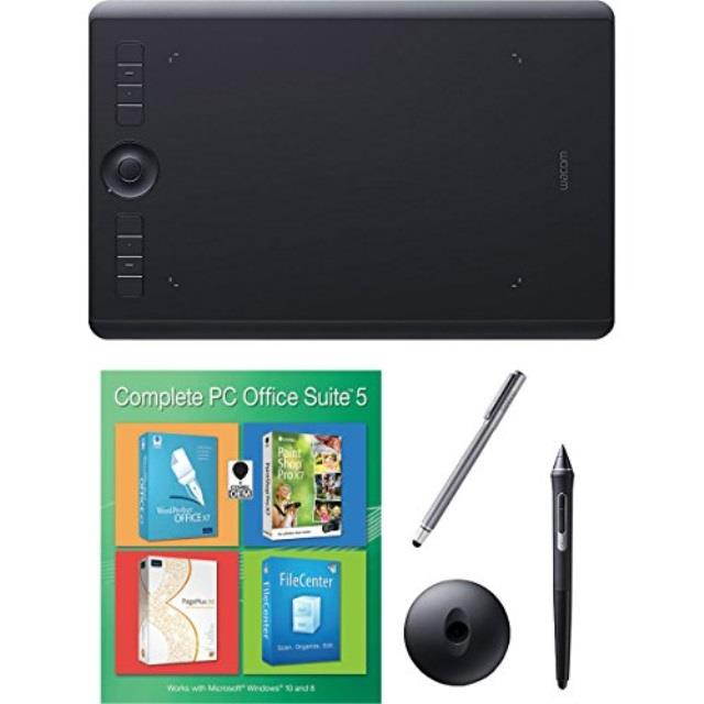 Wacom Intuos Pro Medium Bundle w/ Extra Stylus and Corel Office 5