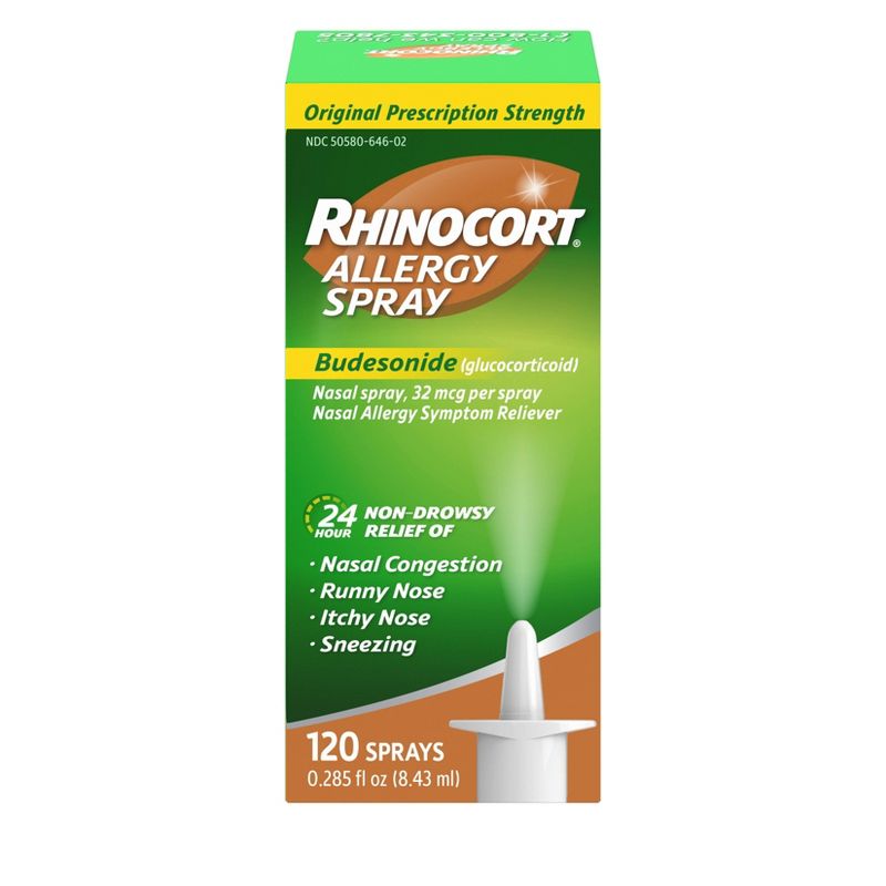 Rhinocort 24 Hour Allergy Relief Nasal Spray - Budesonide - 0.285 fl oz