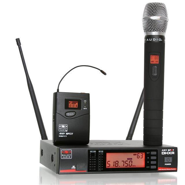 Galaxy Audio DHX Wireless Handheld Mic System, DHXR Receiver&HH65SC Transmitter