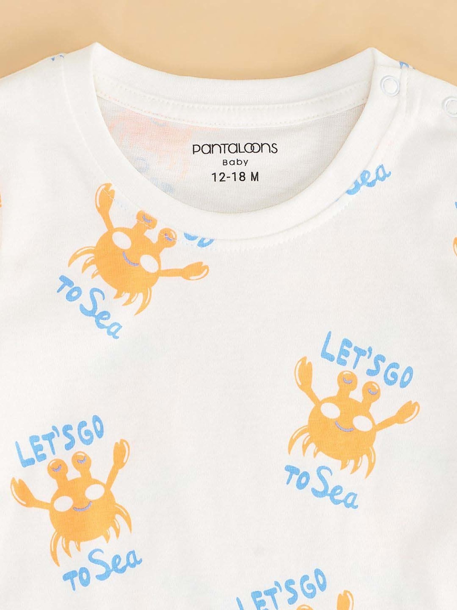 Pantaloons Baby Boys Multicolor Cotton Printed T-Shirt