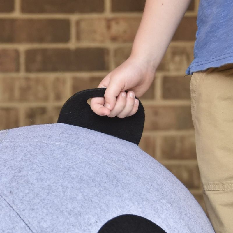 Vivora Niko Children's Anti Burst Inflatable 18 Inch Spherical Bounce Exercise Ball Ergonomic Chair, Brown Bear