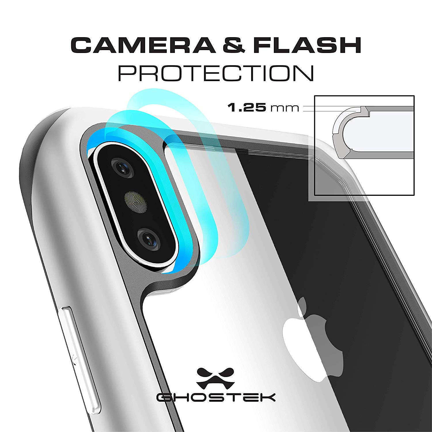 Ghostek Atomic Slim Shock Absorbing Protective Case Compatible with iPhone XR - Gold