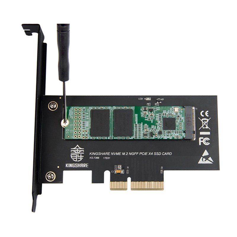 M KEY Nvme M.2 NGFF SSD to PCI-e 3.0 x4 Converter Adapter Expansion Card