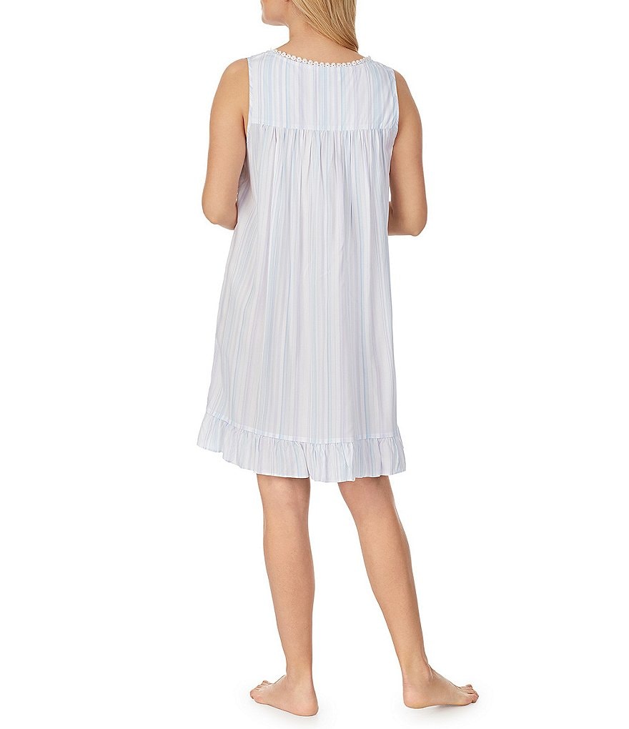 Papinelle Dot Print Modal Pleat Front Nightgown