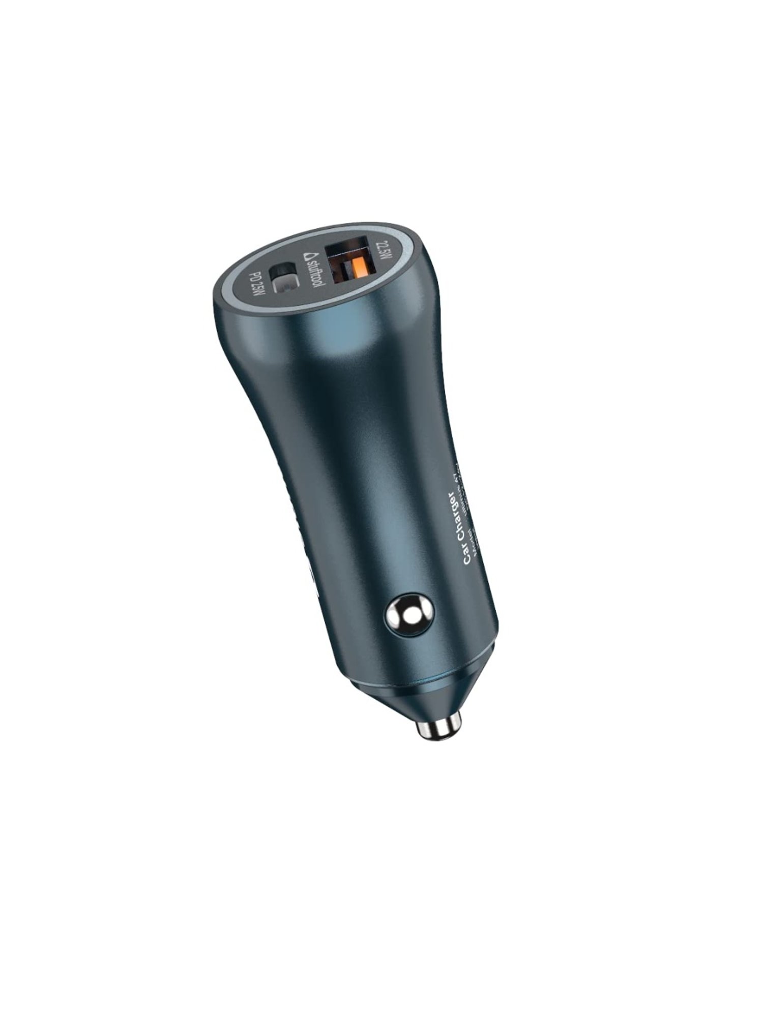Stuffcool Ultimus 47W Dual Port Car Charger with 25W PPS PD Type C & 22.5W QC3.0 Type A Port (Blue)
