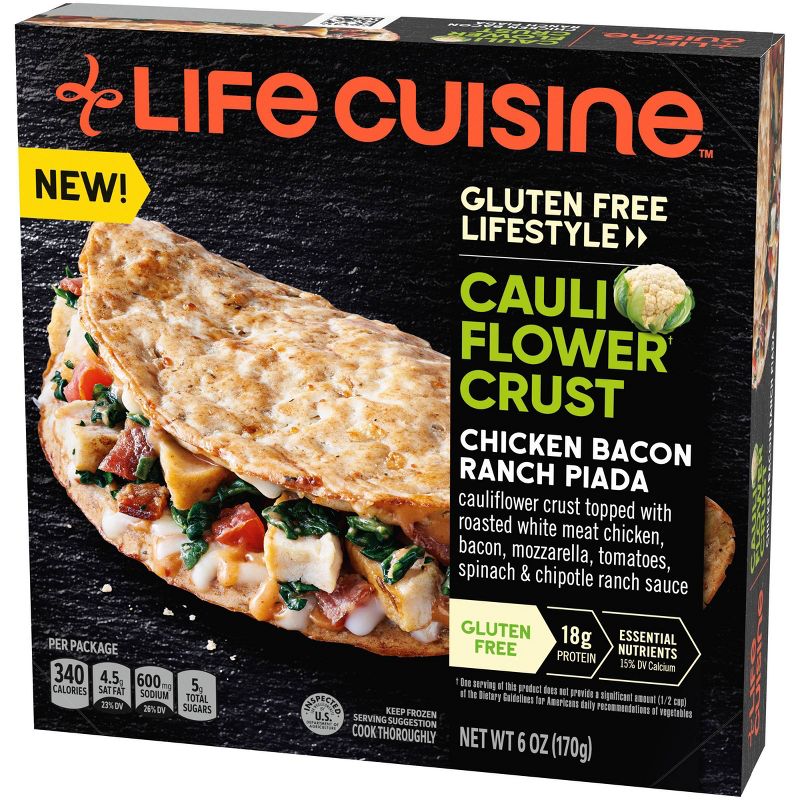 Life Cuisine Frozen Chicken Bacon Ranch Piada - 6oz