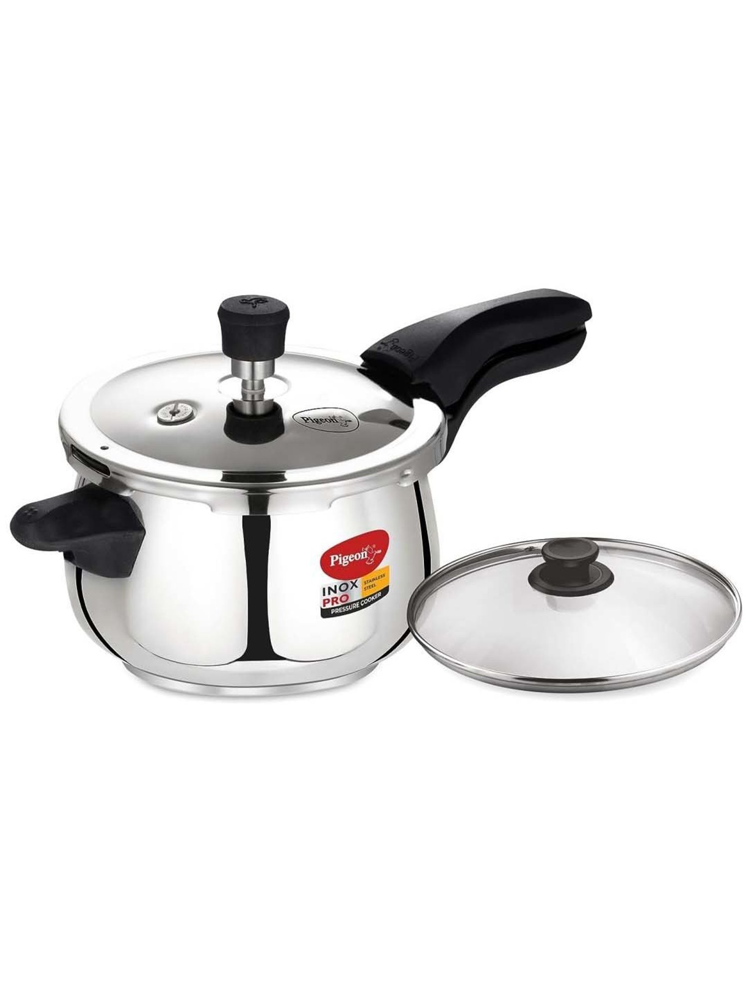 Pigeon Silver Stainless Steel Induction Inox Pro Pressure Cooker (3 L)