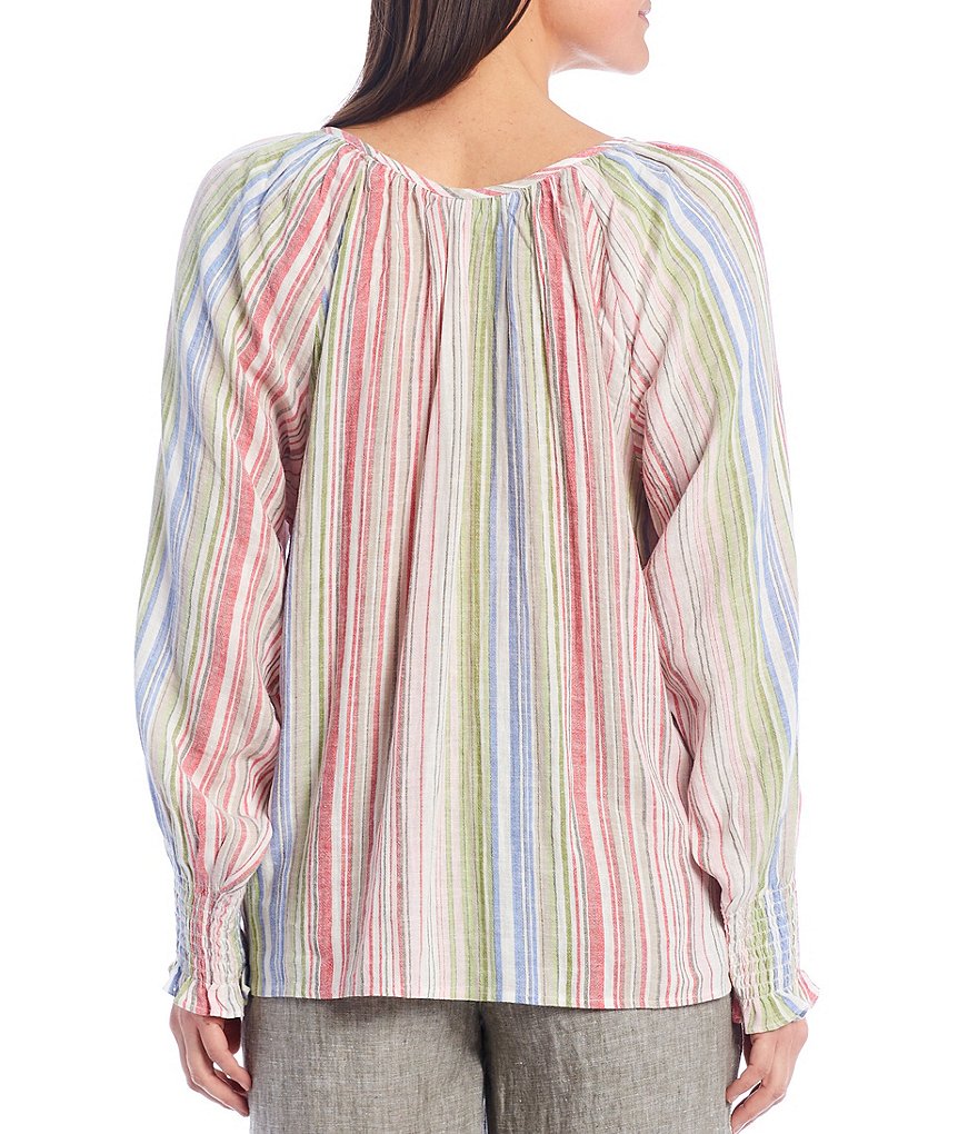 Tommy Bahama Long Sleeve Vista Sol Stripe Top