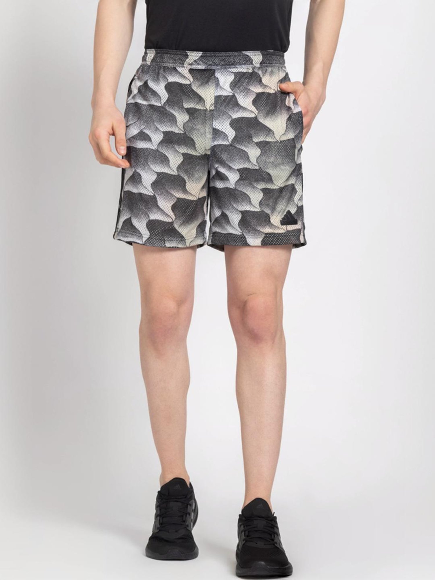 Adidas Black Regular Fit Sports Shorts